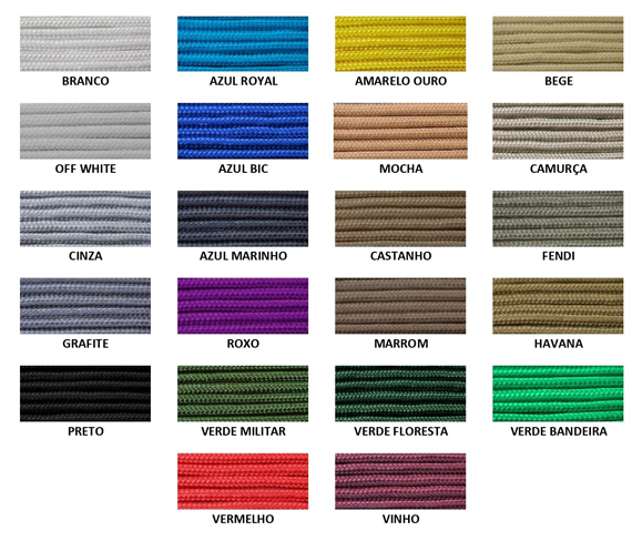Lista de Cores